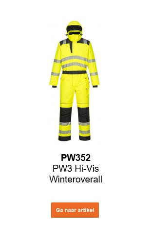 Afbeelding van de PW3 signalisatie winteroverall PW352 in signalisatiegeel met een link die naar de artikelpagina leidt.