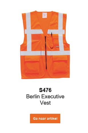 Afbeelding van het Executive Vest Berlin S476 in oranje met een link die naar de artikelpagina leidt.